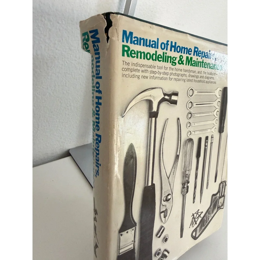 Manual of Home Repairs Remodeling & Maintenance Vintage DIY Guide Hardcover Book